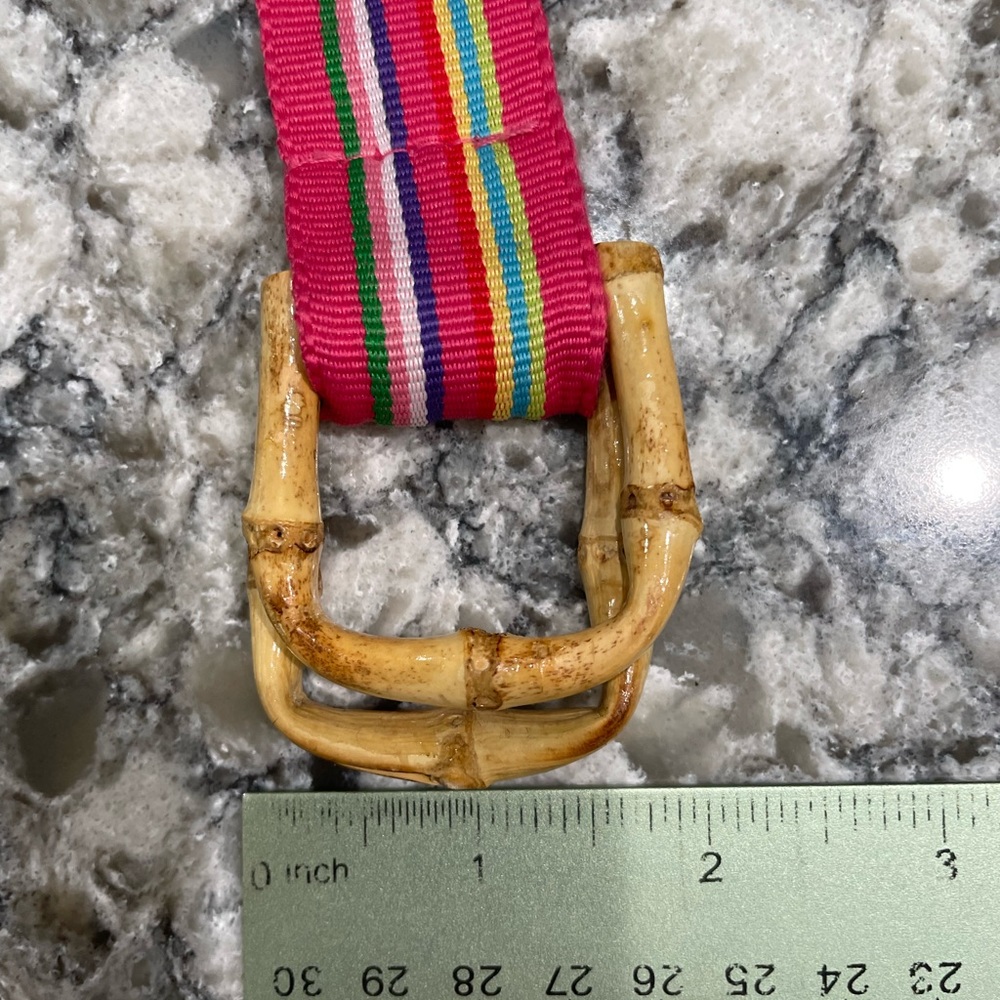 Belt Multi Colored Ribbon - Picture 5 of 7